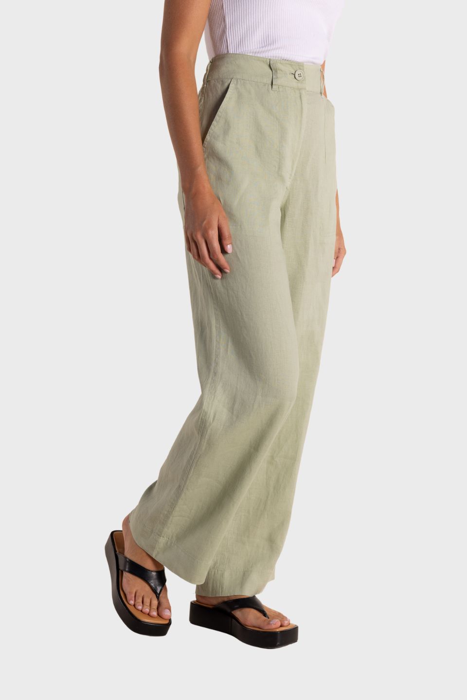 Linen Wide Leg Pant