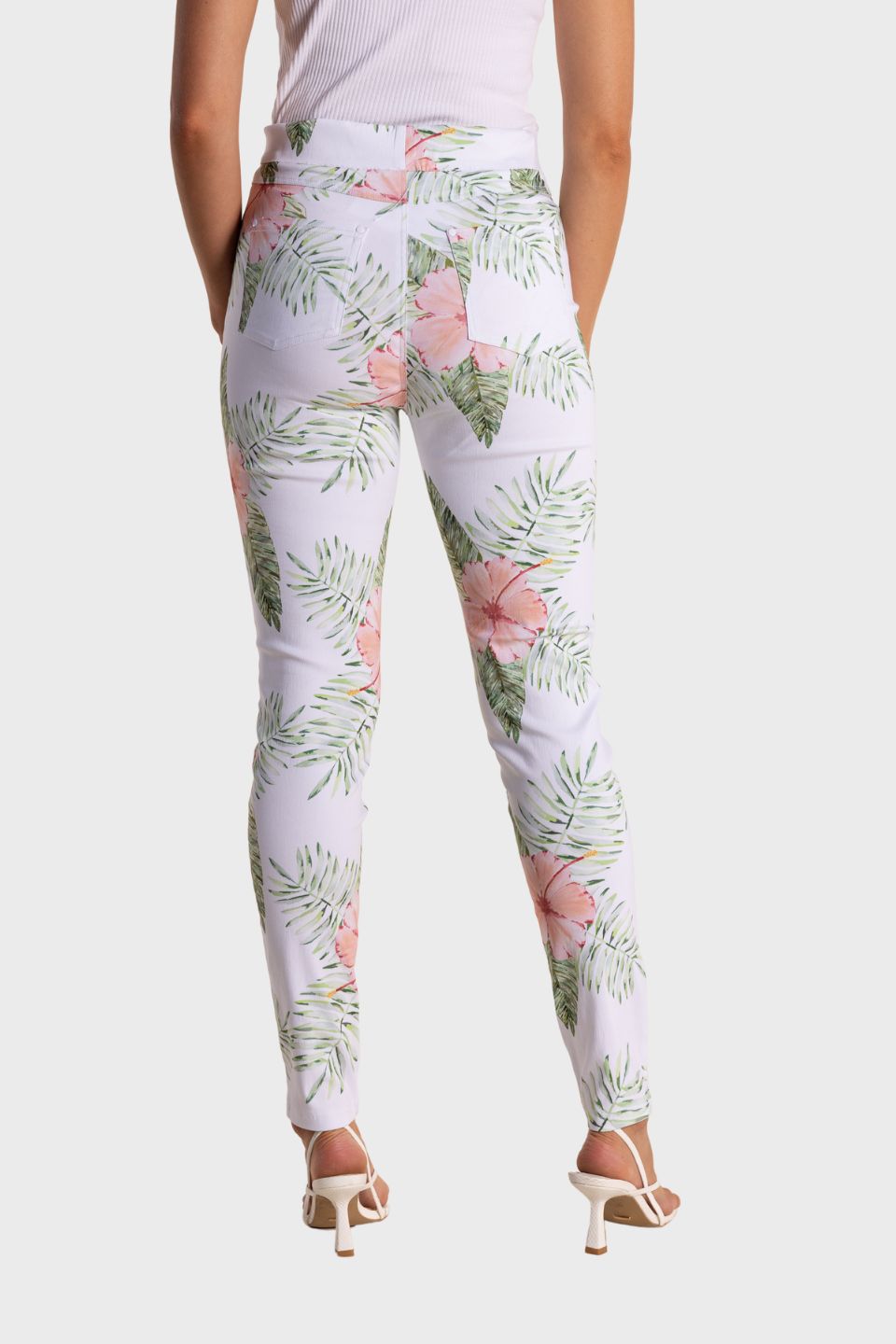 Tropical Print Pull On Pant