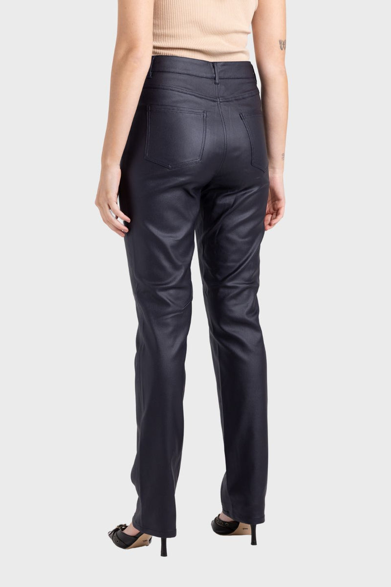 Coated Metallic Stretch Jean