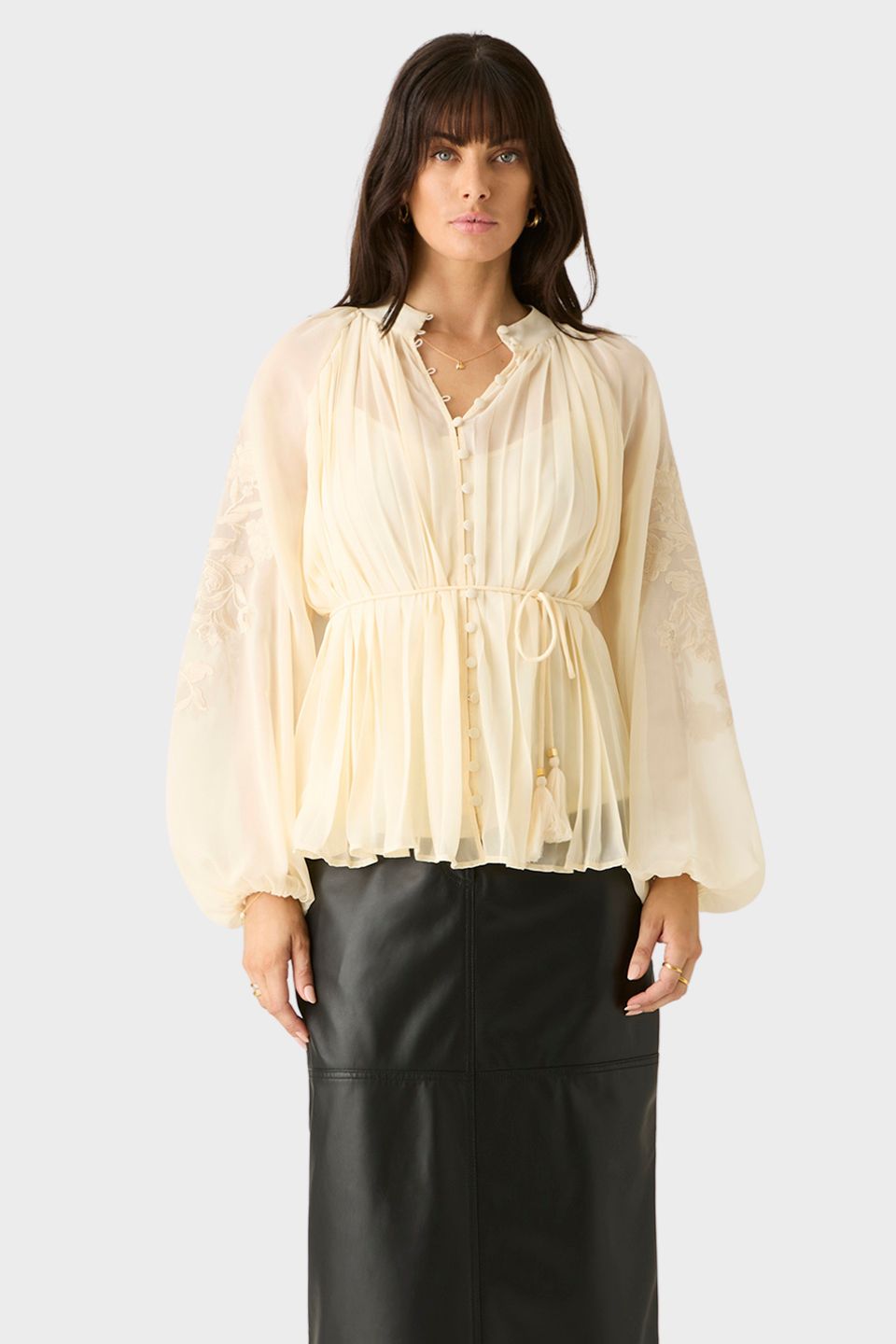 Willow Pleat Blouse