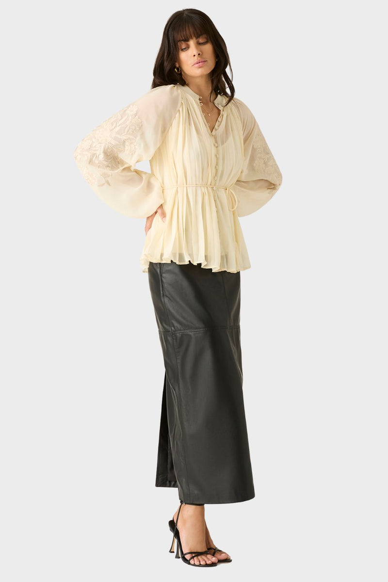 Willow Pleat Blouse