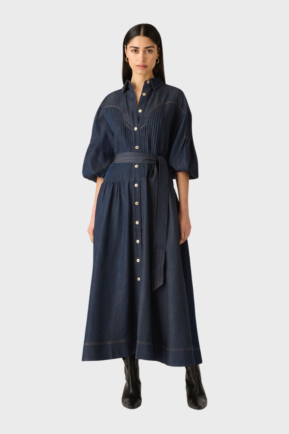 Cleo Denim Shirt Dress