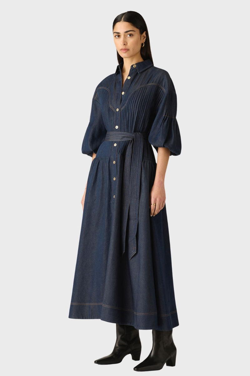 Cleo Denim Shirt Dress