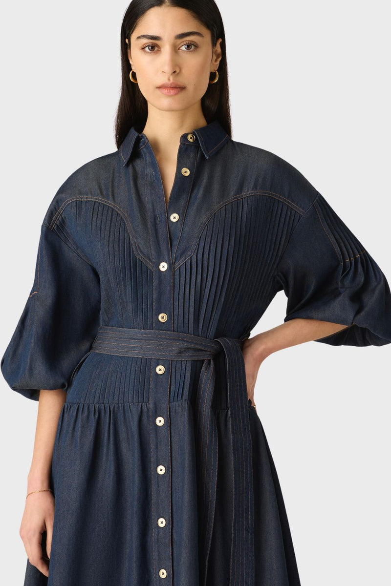 Cleo Denim Shirt Dress