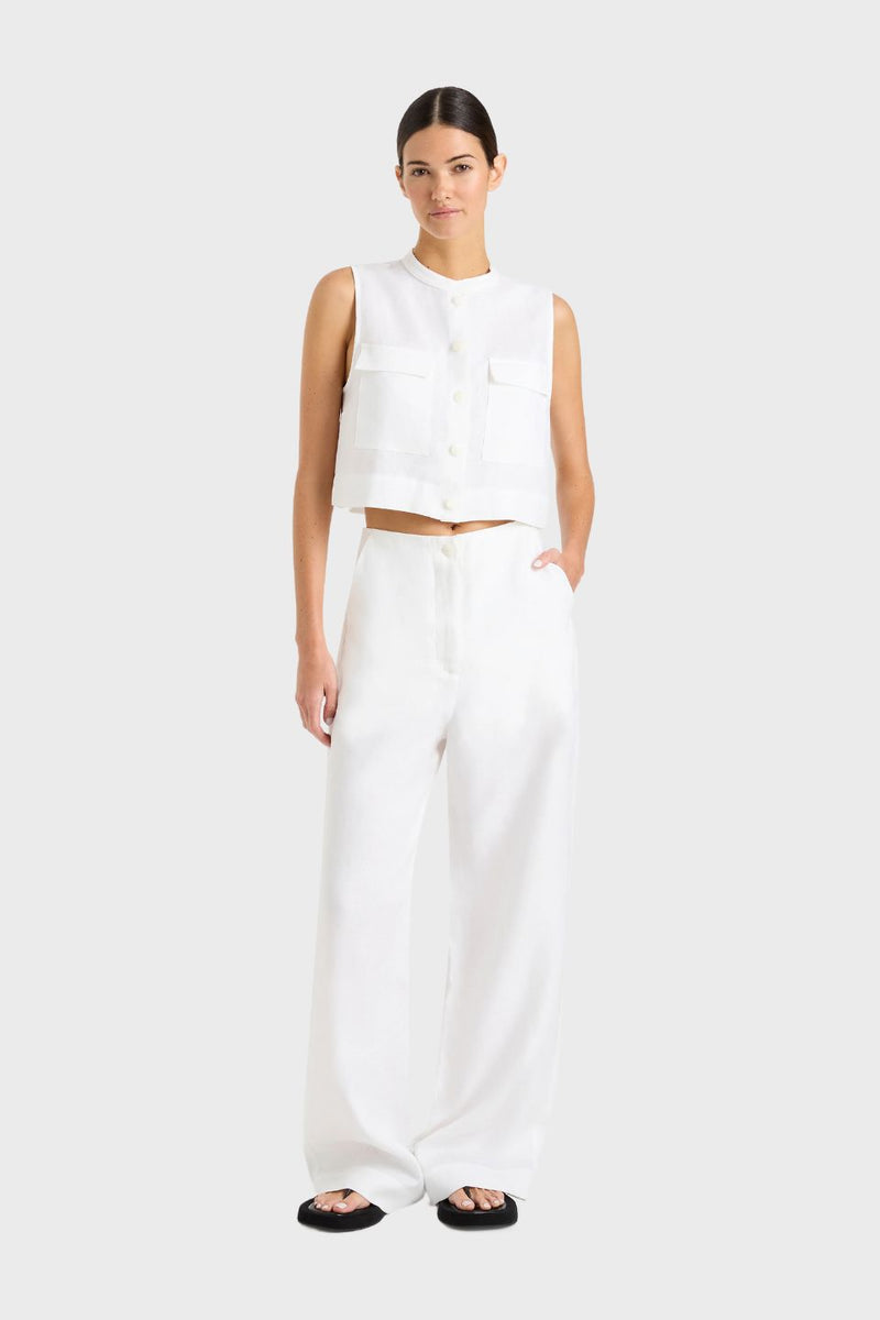 Delphi Organic Linen Tailored Pant