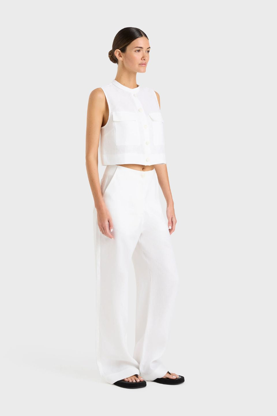 Delphi Organic Linen Tailored Pant