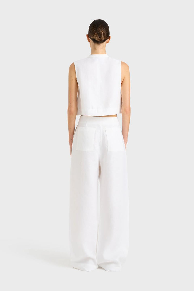 Delphi Organic Linen Tailored Pant