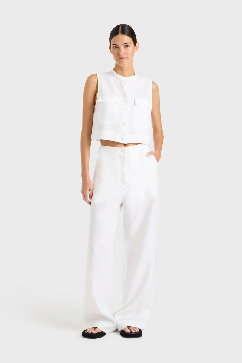 Delphi Organic Linen Utility Top