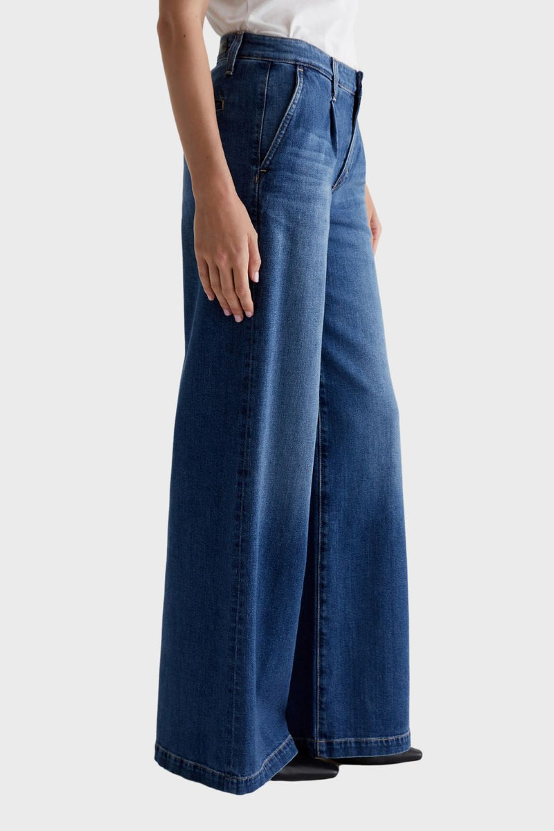 Pleated Stella Jeans - Low Slung Palazzo